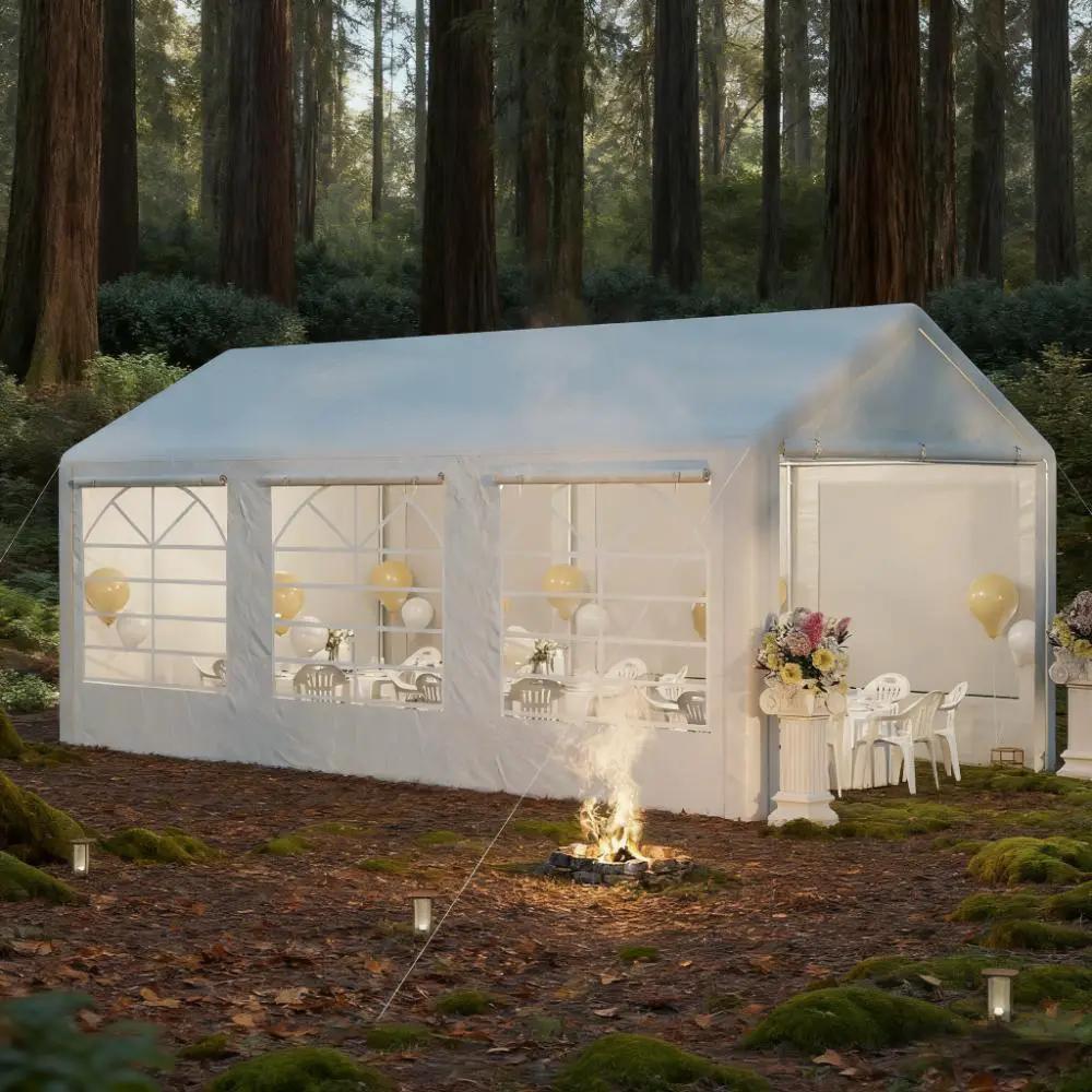 White Party Tent 10' x 20' Heavy Duty Canopy by HouseOfZazla
