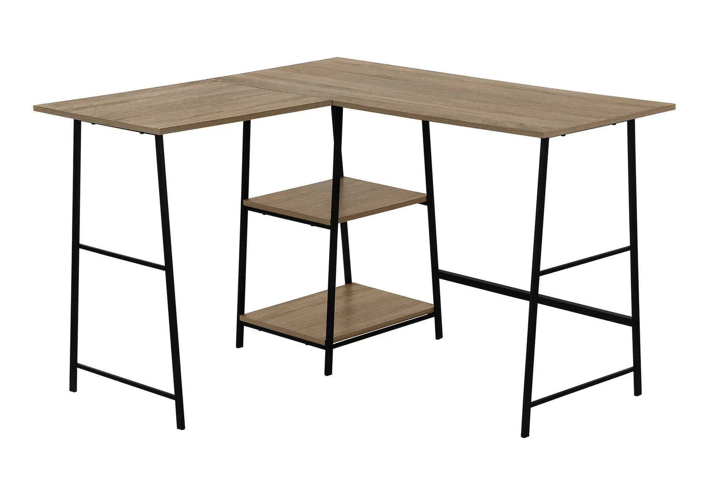 Computer Desk, Home Office, Corner, Storage Shelves, L Shape, Work, Laptop, Contemporary, Modern by Unique Piece Furniture