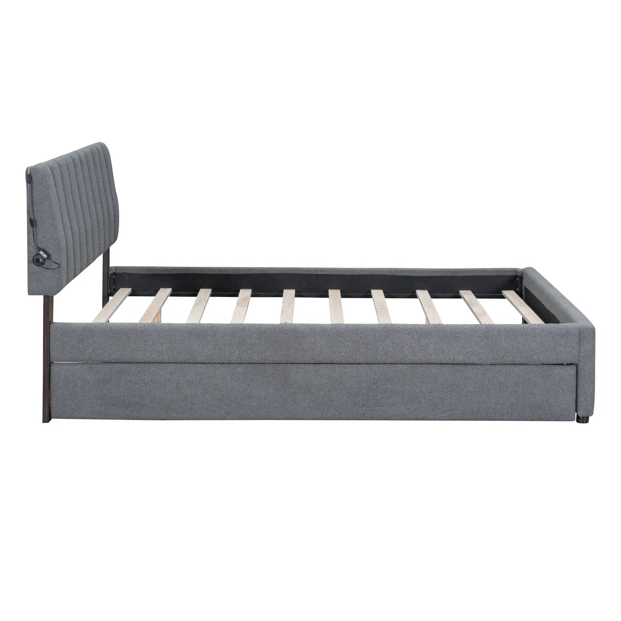 Upholstered Platform Bed With Trundle by Unique Piece Furniture