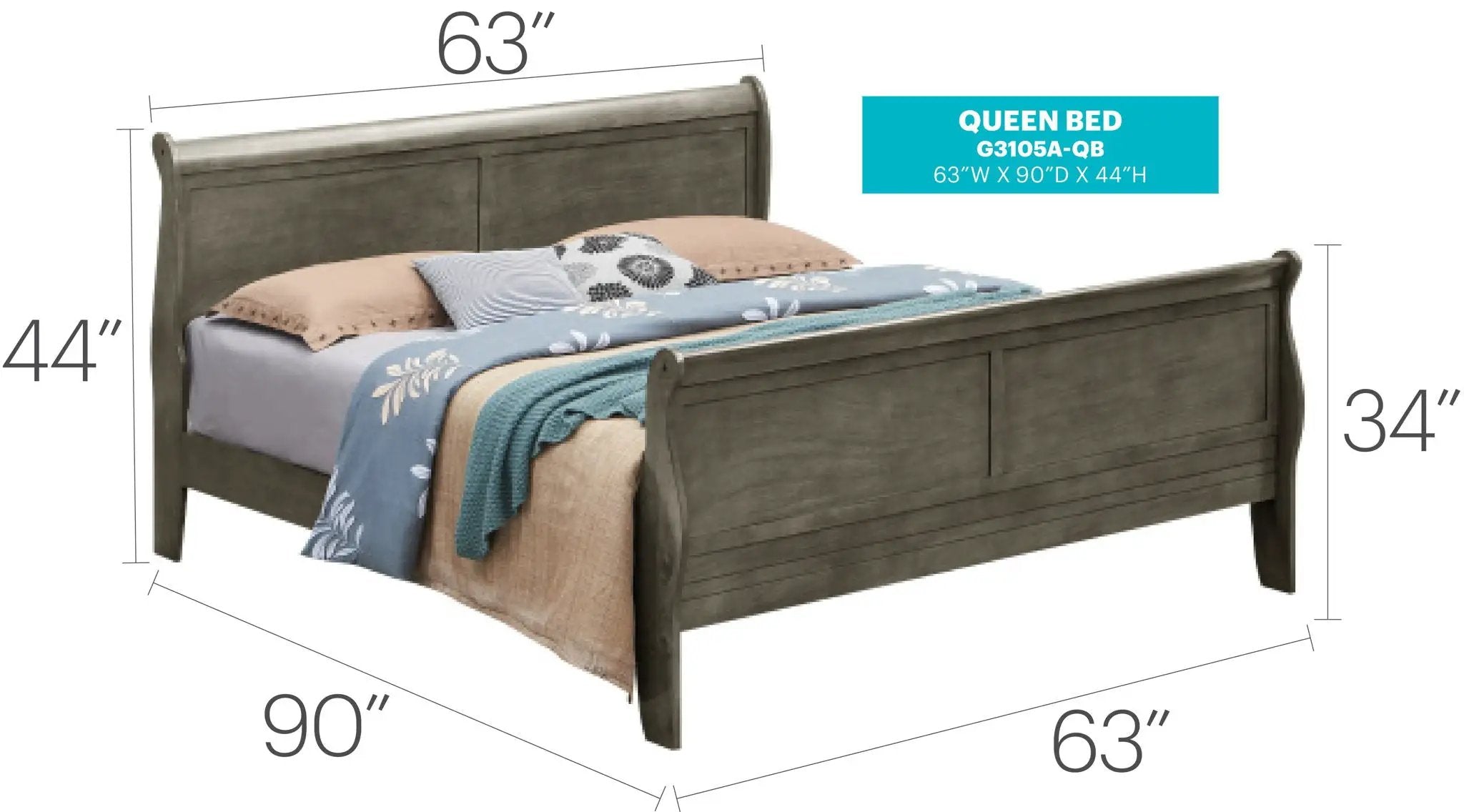 Panel Sleigh Bed by Unique Piece Furniture