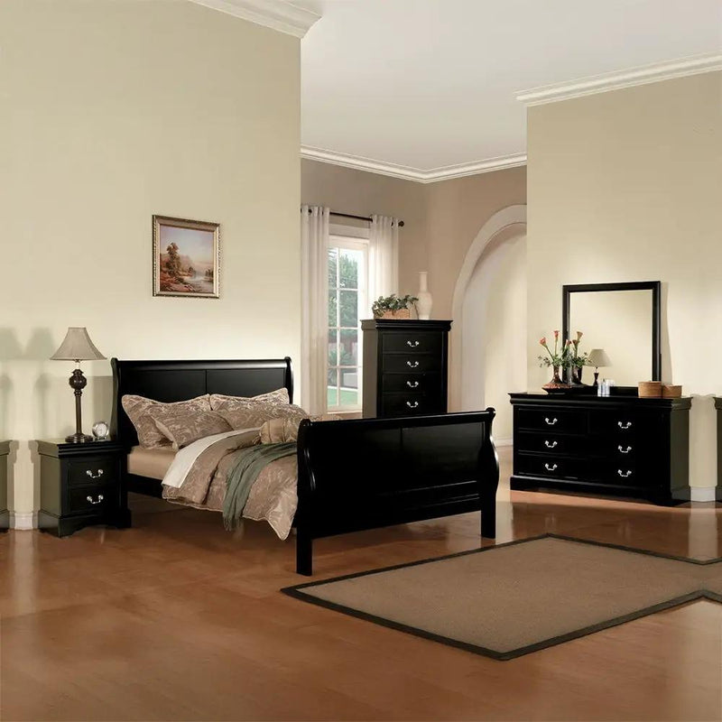 Louis Philippe III - Bed (FB 34"H) by Unique Piece Furniture