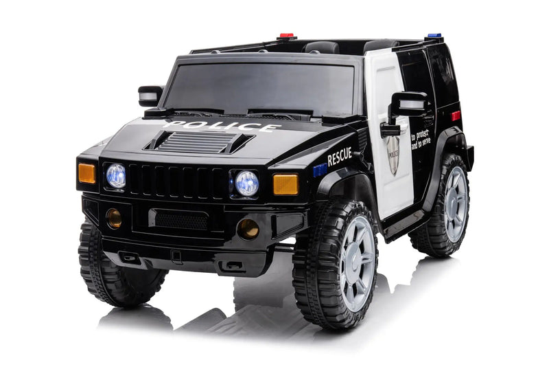 12V7A 30W*2 Four-Wheel Drive Seat One Button Start, Forward And Backward, High And Low Speed, Music, Front Light, Power Display, Two Doors Can Open, 2.4G R / C, Seat Belt Four Wheel Absorber by HouseOfZazla