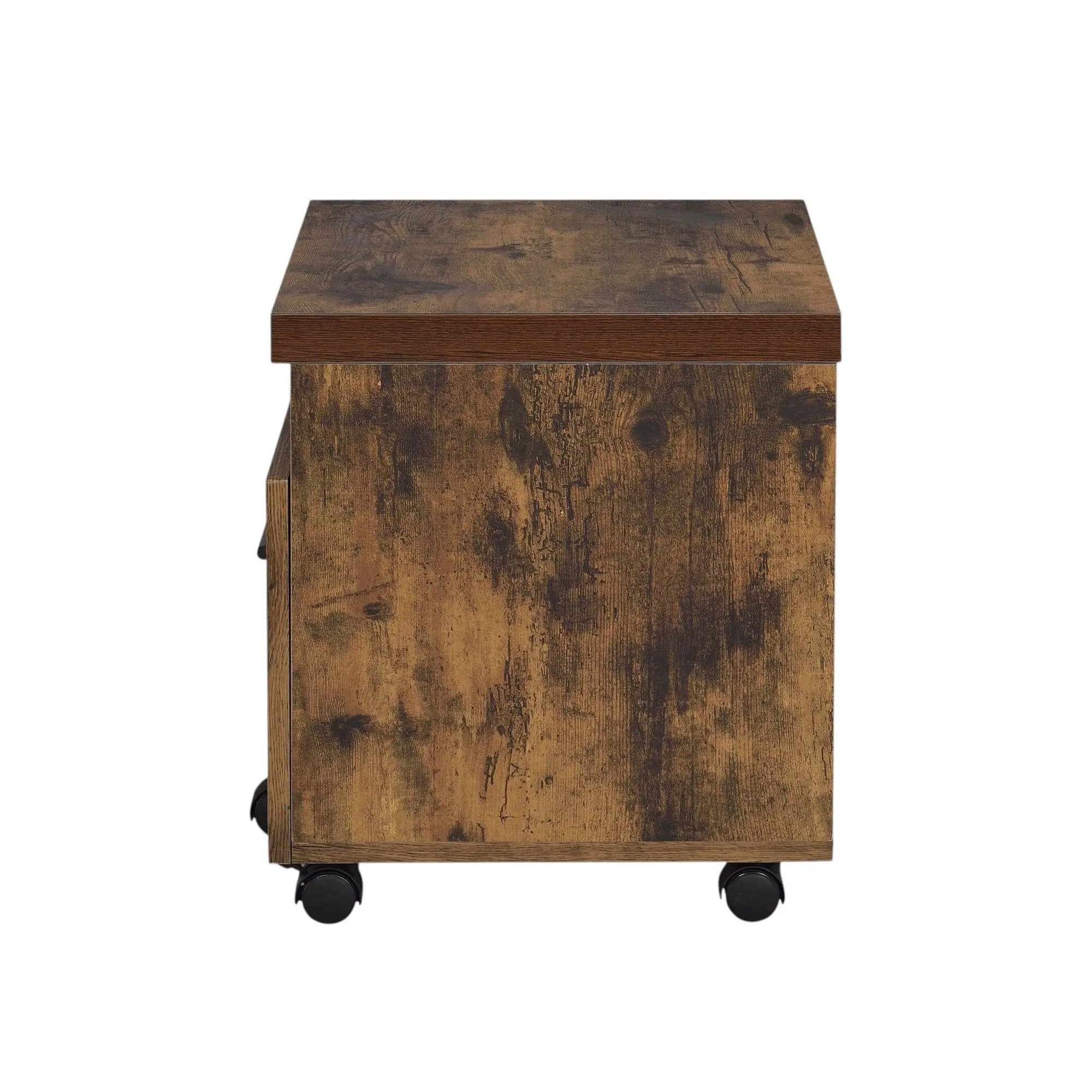 Bob - File Cabinet - Weathered Oak / Black by HouseOfZazla