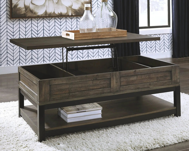 Johurst - LIFT TOP COCKTAIL TABLE - Grayish Brown by Unique Piece Furniture