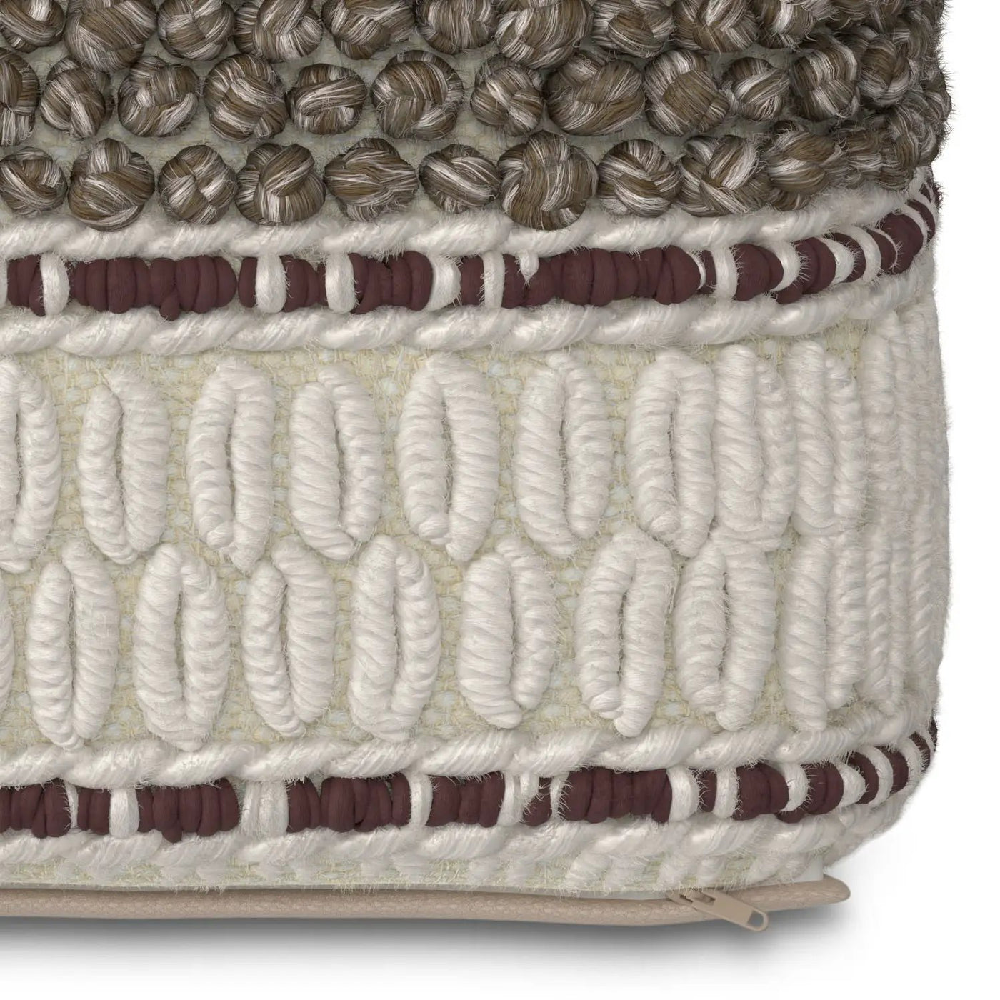 Grady - Handcrafted Square Pouf by HouseOfZazla