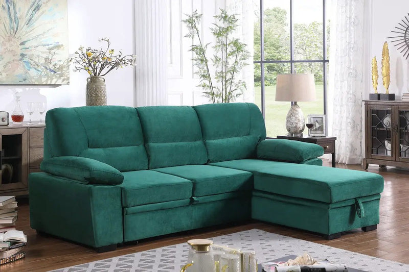 Kipling - Reversible Sleeper Sectional Sofa Chaise by Unique Piece Furniture