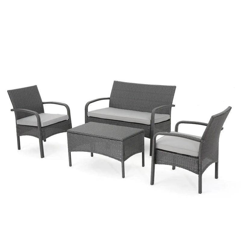 Cordoba KD Wicker 4 Piece Chat Set by HouseOfZazla