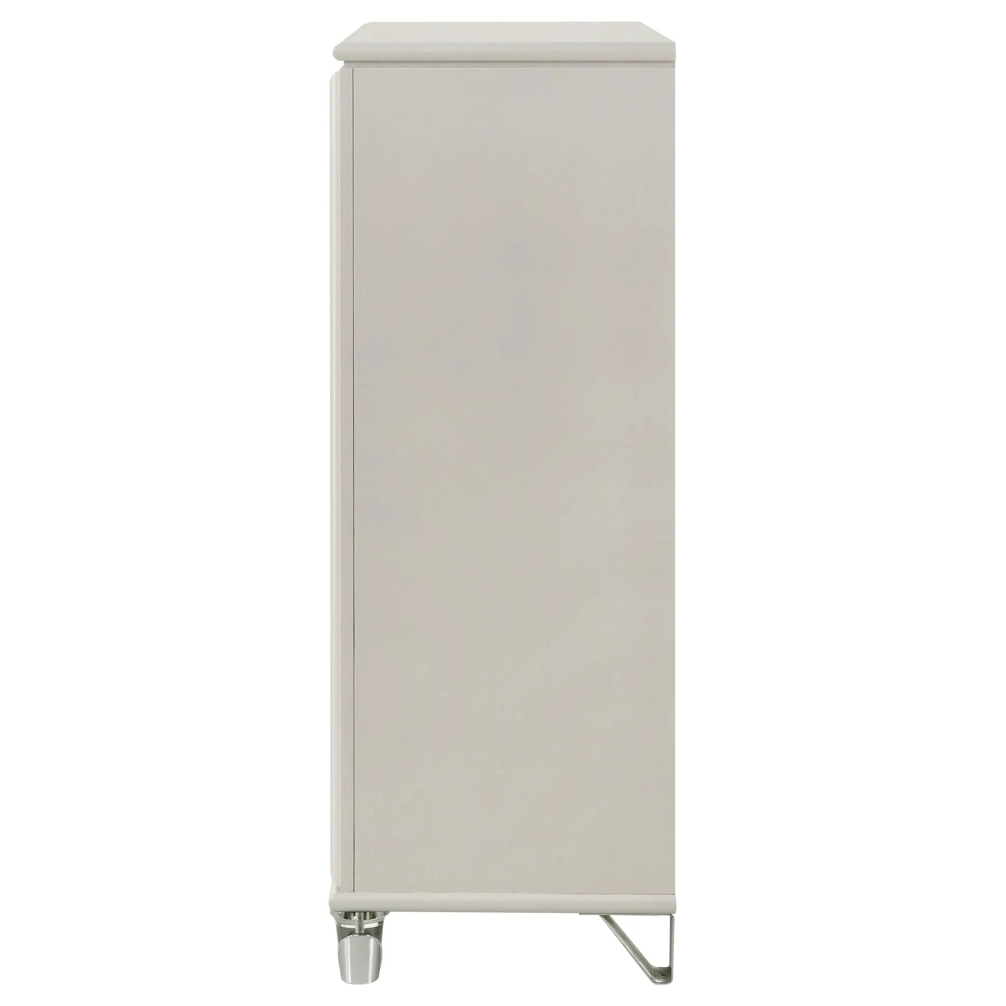 Olivia 5-drawer Bedroom Chest of Drawers Pearl White by Unique Piece Furniture