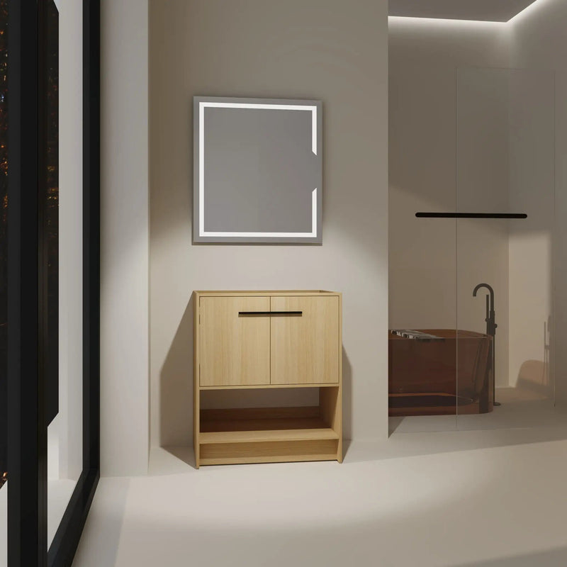 Modern Freestanding Bathroom Vanity With 2 Doors by HouseOfZazla
