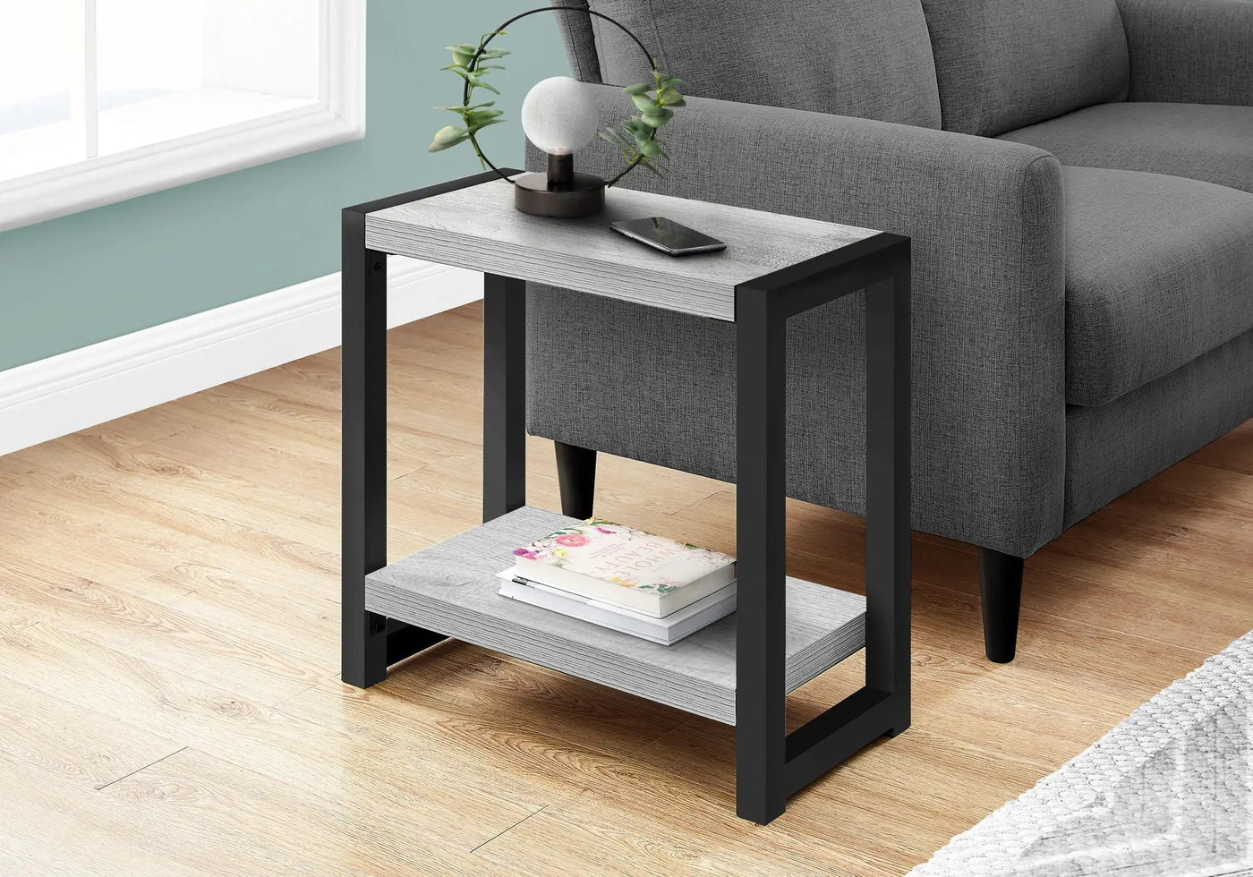 Accent Side Table, Narrow, Small, 2 Tier, Contemporary And Modern by Unique Piece Furniture