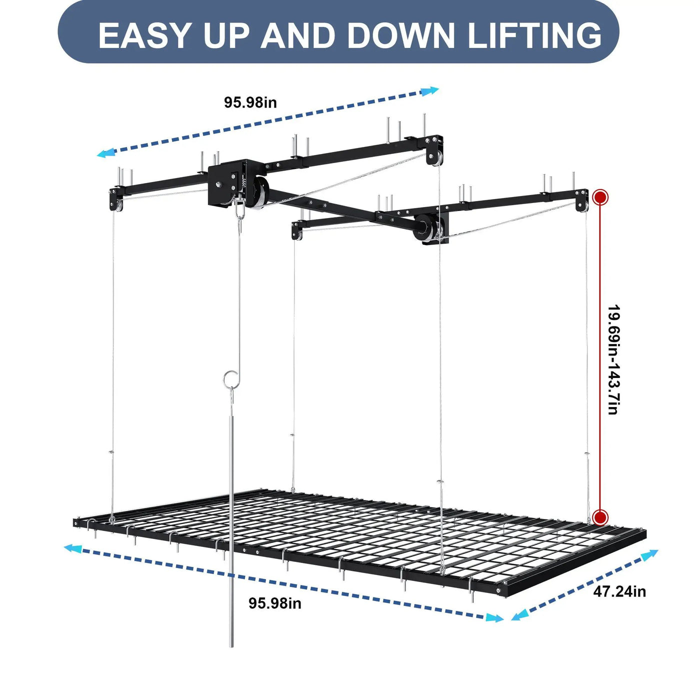 Overhead Garage Storage Rack by HouseOfZazla