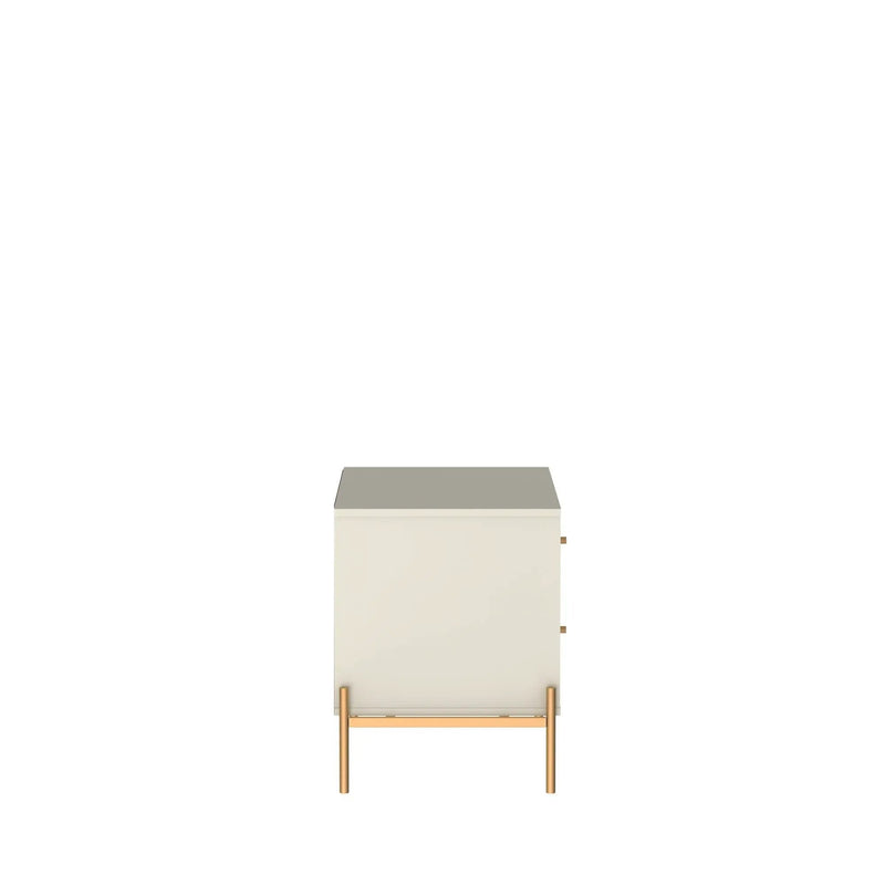 Jasper - Nightstand With 2 Drawers - Off White by HouseOfZazla