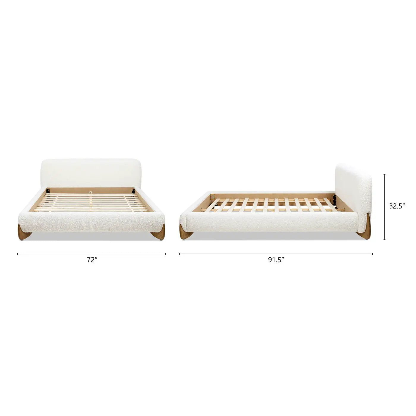 Alpine - Puffy Modern Platform Bed by HouseOfZazla