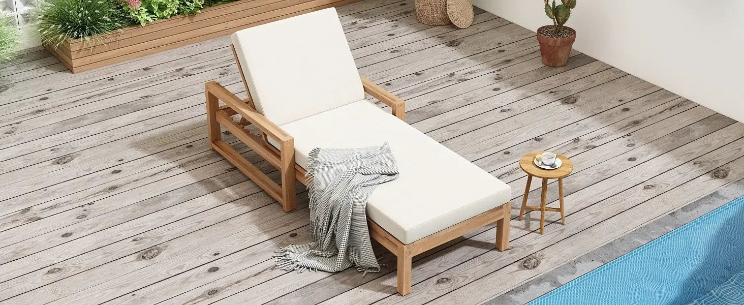 TREXM Outdoor Lounge Chairs Set of 2 by HouseOfZazla