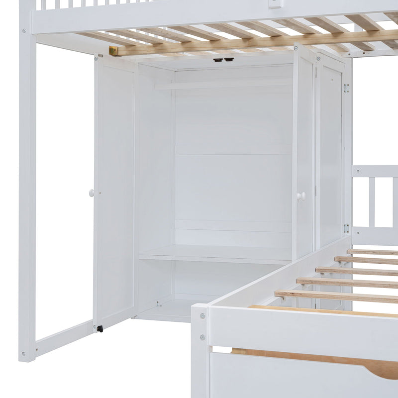 Bunk Bed With Wardrobe, Drawers by HouseOfZazla