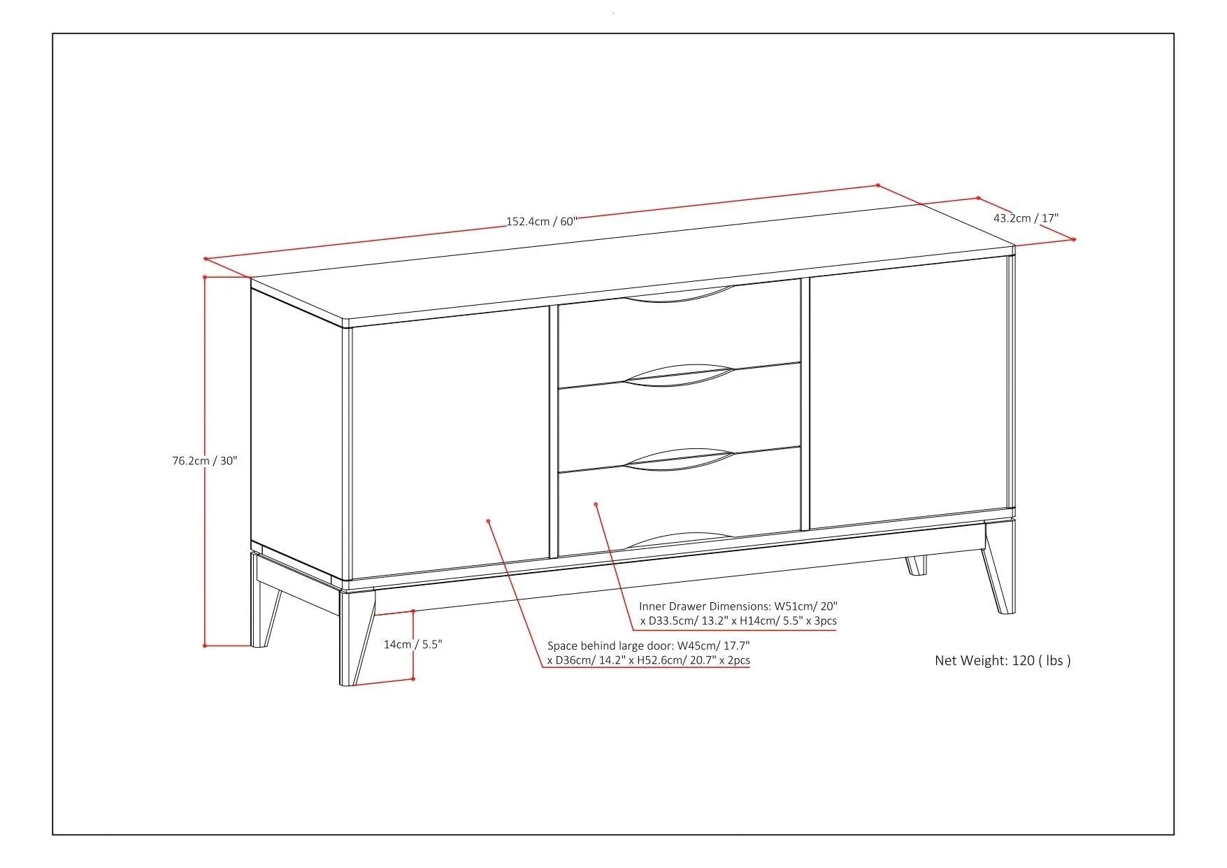 Harper - Sideboard Buffet by HouseOfZazla