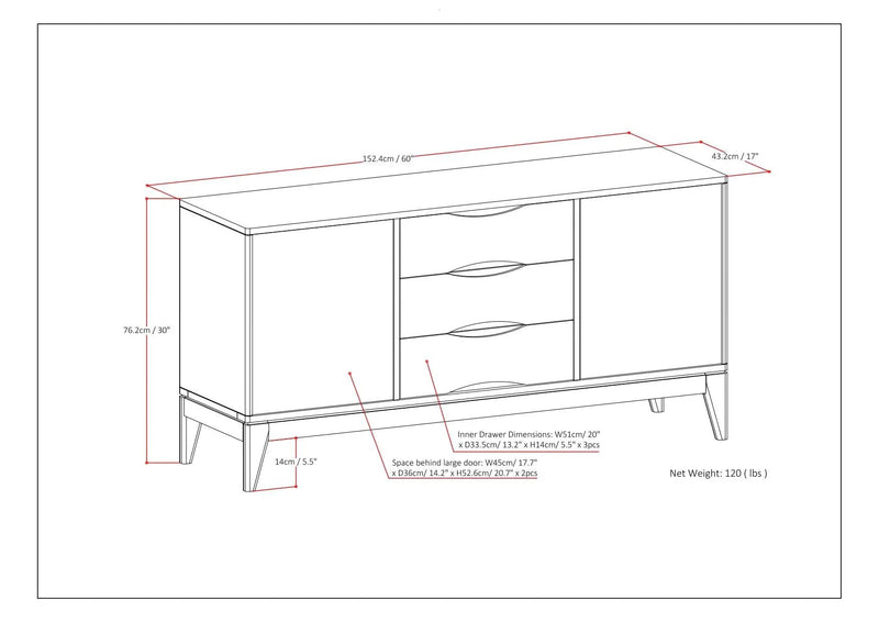 Harper - Sideboard Buffet by HouseOfZazla