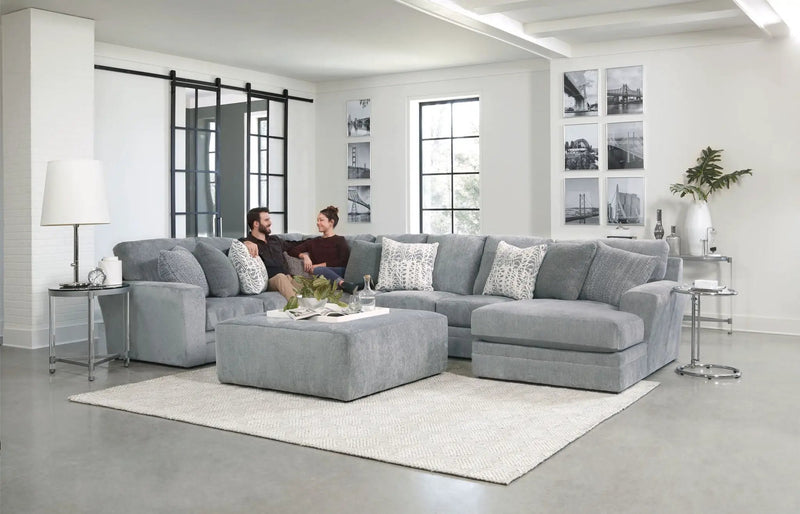Glacier - Sectional With Cocktail Ottoman by Unique Piece Furniture