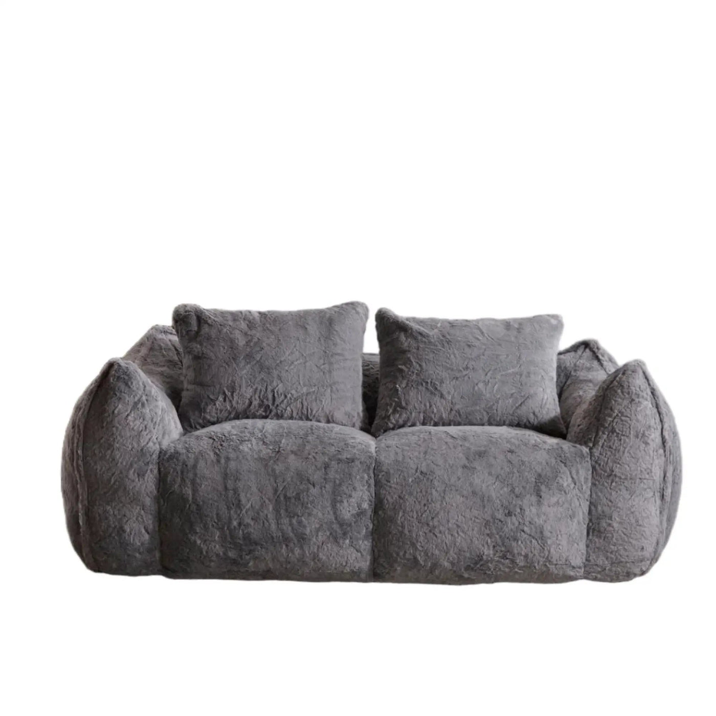 Giant Bean Bag Couch, Ultra Soft Fluffy Loveseat For Living Room by Unique Piece Furniture