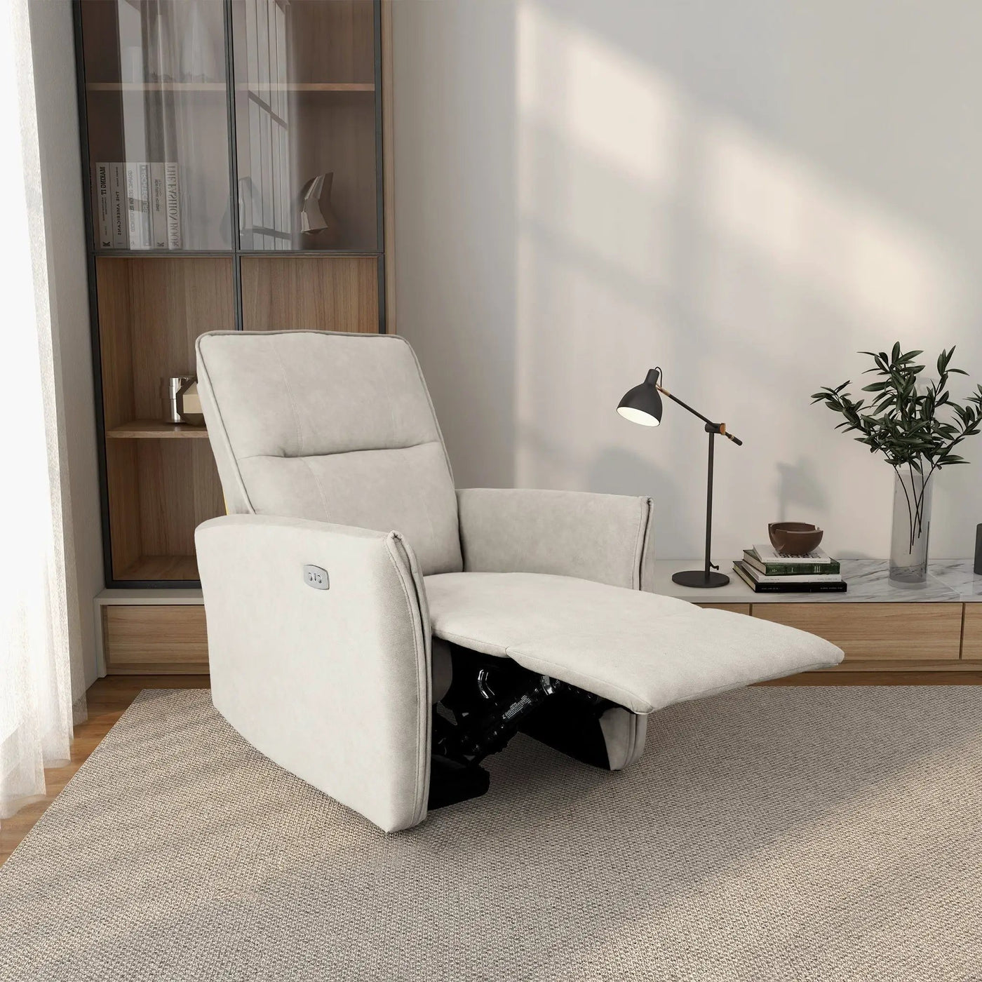 Asheville - Suede Recliner Chair by HouseOfZazla