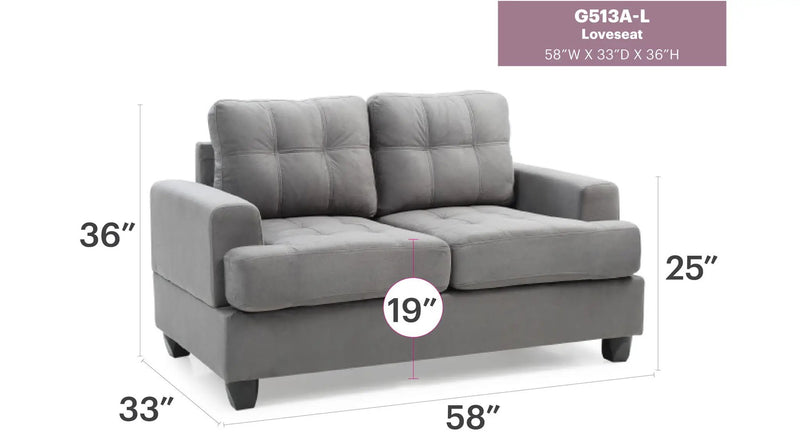 Stylish Transitional Loveseat For Two by HouseOfZazla