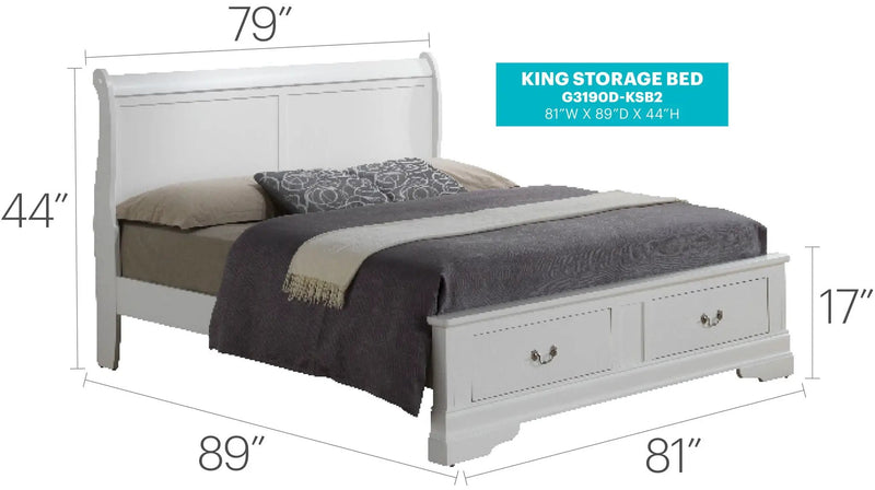 Upholstered Panel Sleigh Bed Design by HouseOfZazla