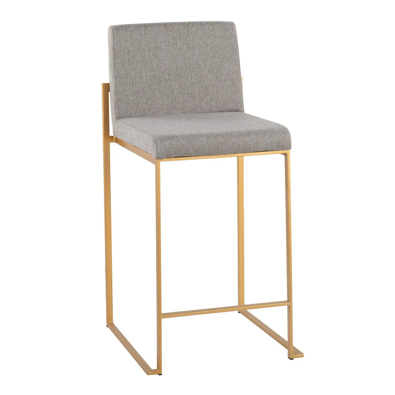 Fuji - Contemporary High Back Stylish Counter Stool by HouseOfZazla
