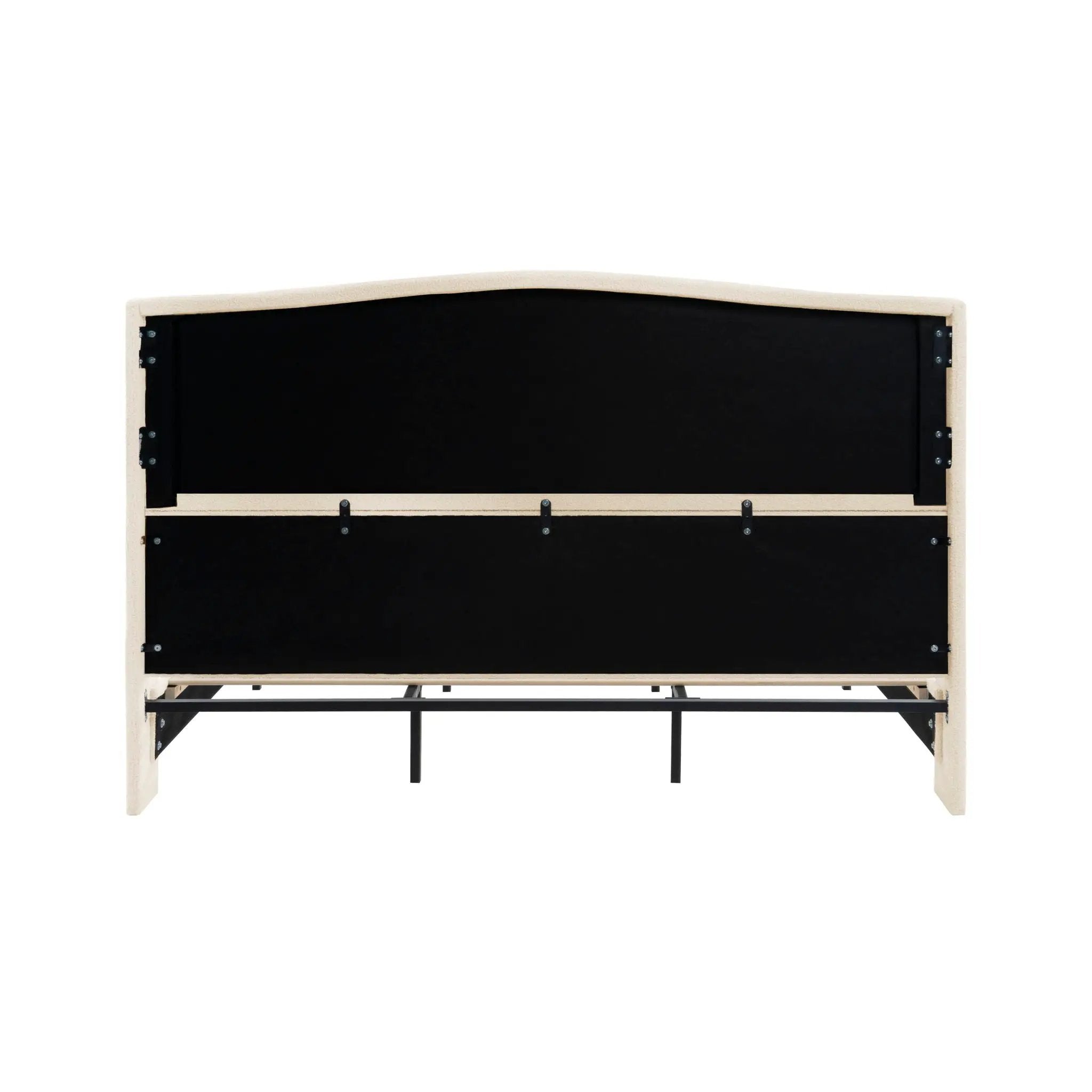 Platform Bed Frame With Tall Headboard And High Footboard by HouseOfZazla