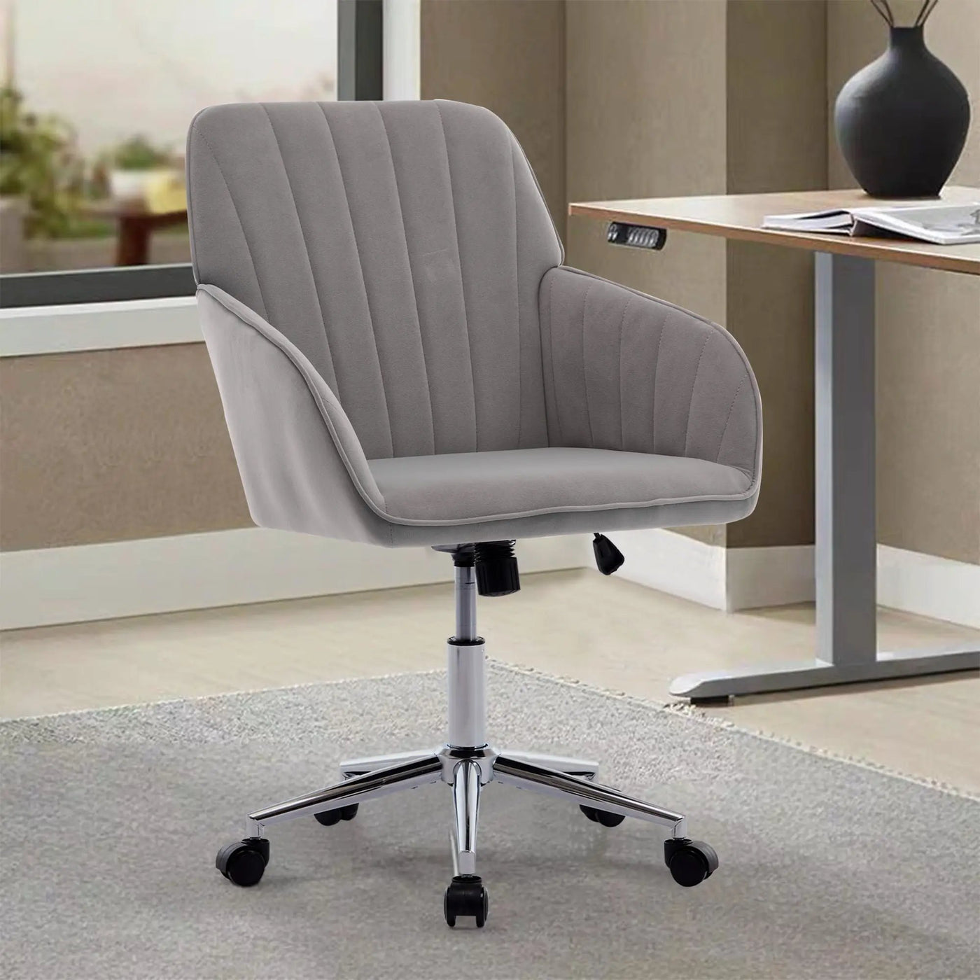 Adjustable Ergonomic Office Chair, Swivel Backrest Seat by Unique Piece Furniture