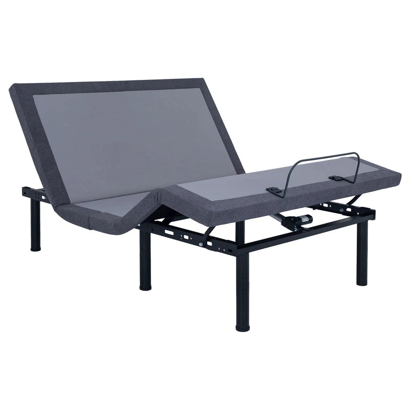 Clara Queen Adjustable Bed Base Grey and Black by Unique Piece Furniture