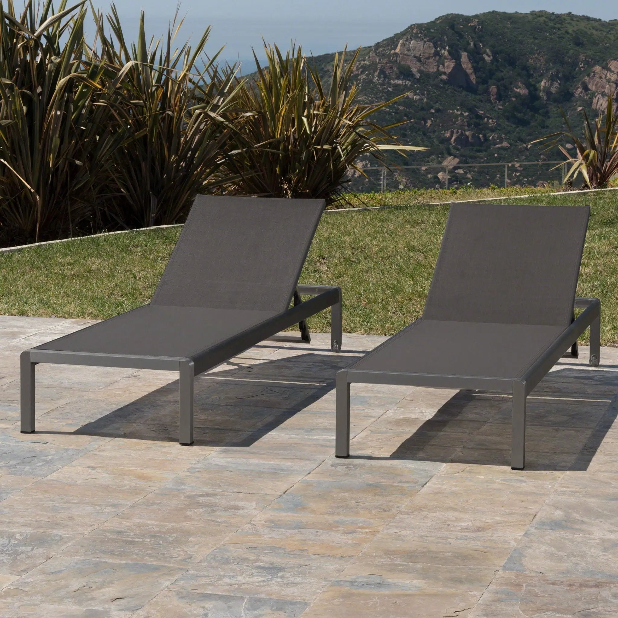 Outdoor Patio Chaise Lounge with 5 Reclining Positions by HouseOfZazla