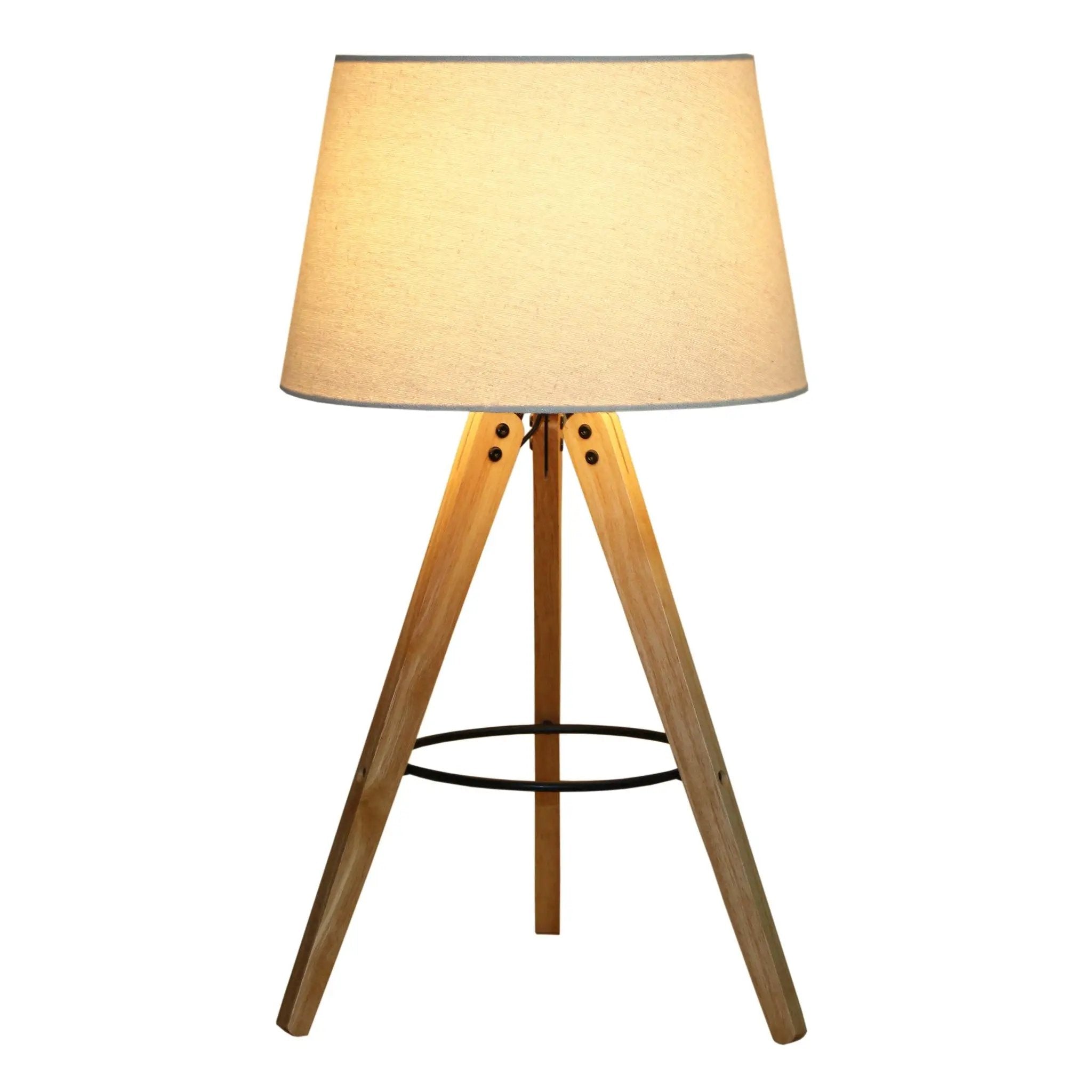 Decorative LED Desk Lamp, 3 Legged - Natural by HouseOfZazla