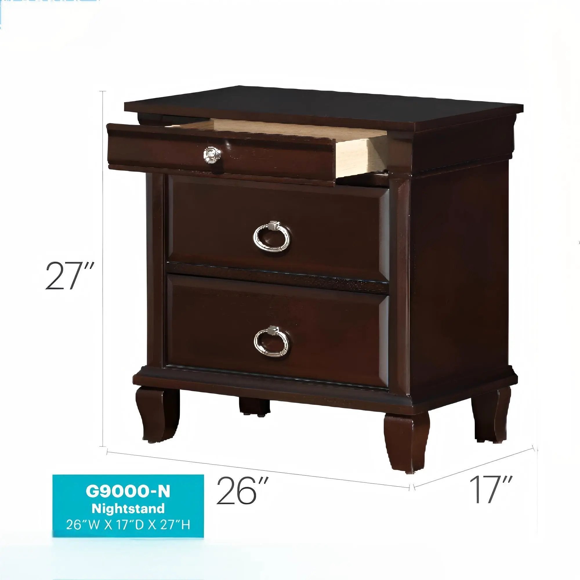 Triton - Nightstand - Cappuccino by Unique Piece Furniture