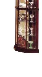 Huxley - Curio Cabinet (Corner) - Cherry by Unique Piece Furniture