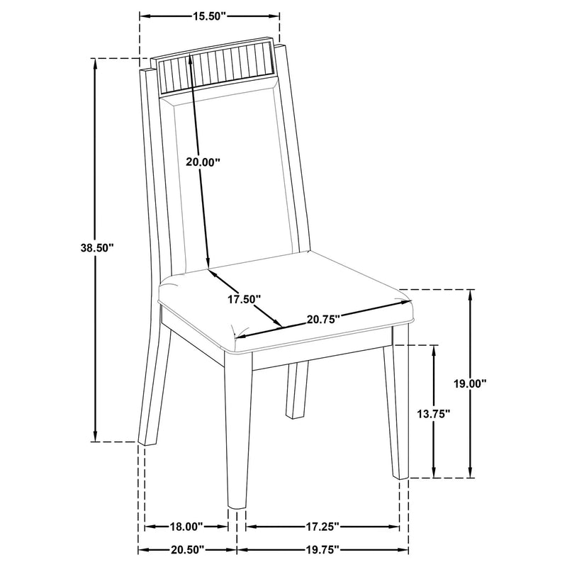 Mason - Dining Side Chair (Set of 2) - Black by HouseOfZazla
