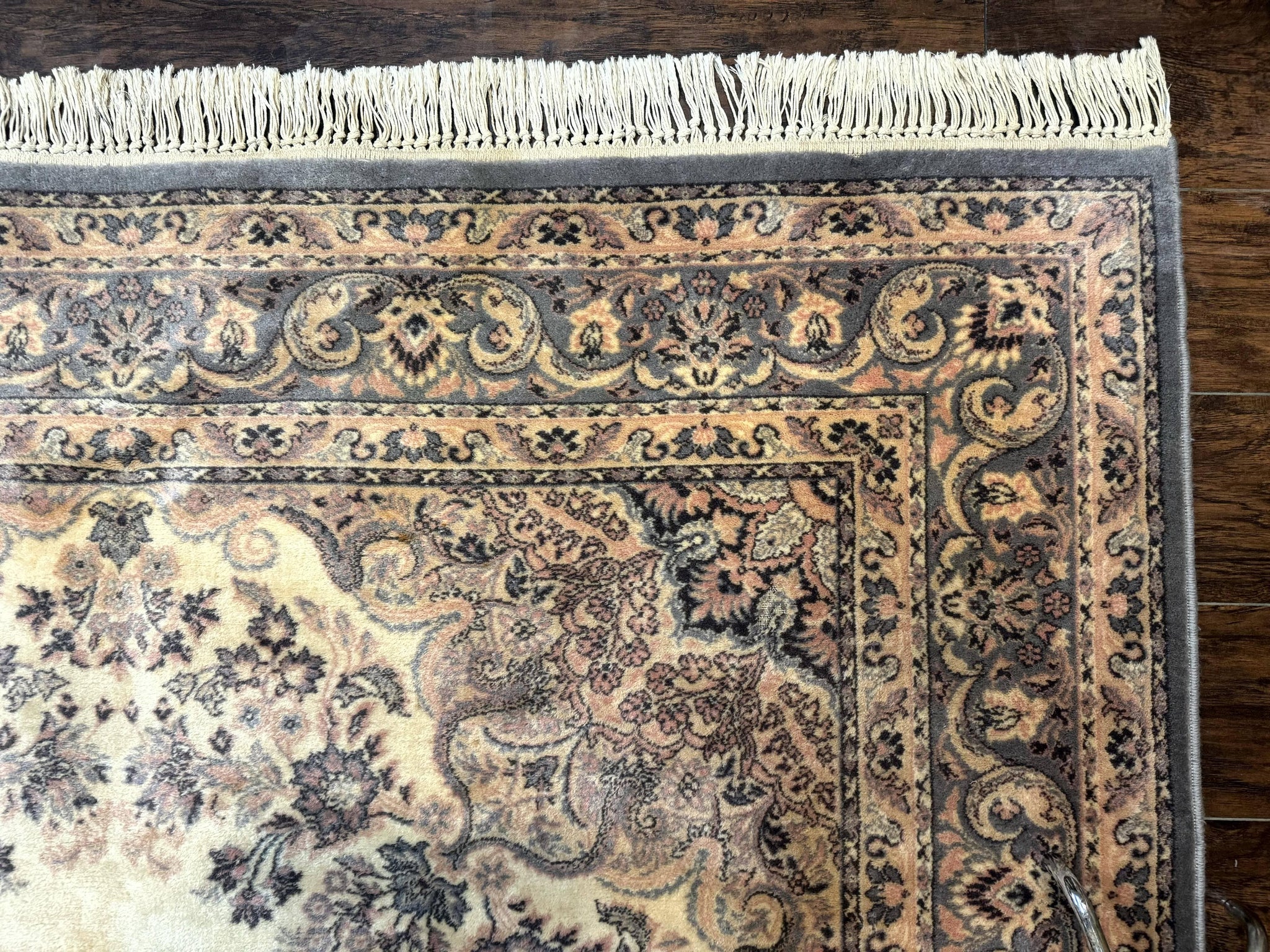 Belgium Power Loomed Wool Rug 6.9 x 9.6, Vintage Oriental Carpet by Jewel Rugs