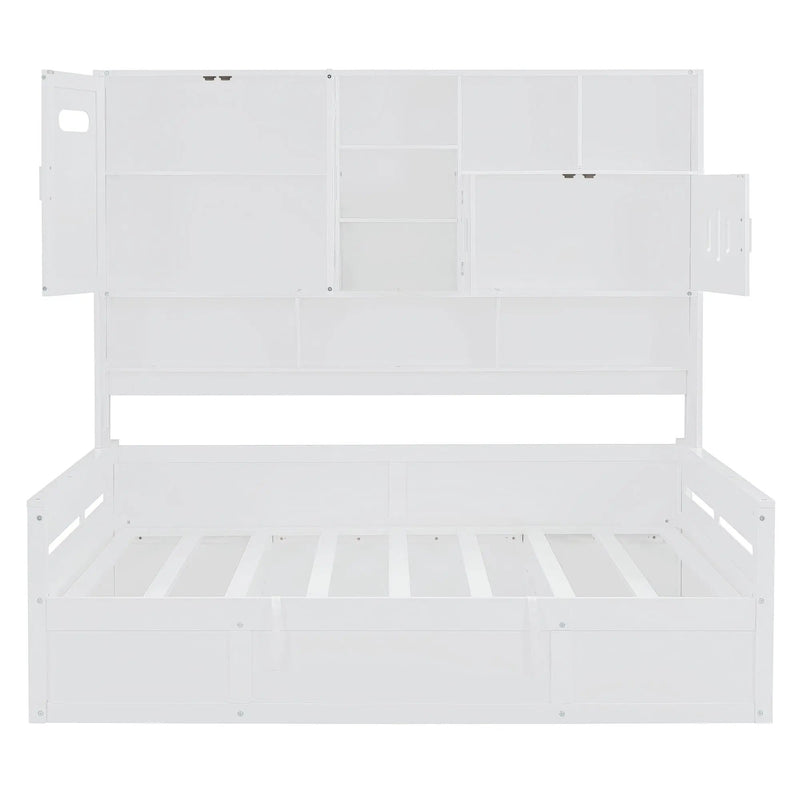 Daybed With All-In-One Cabinet And Shelf by HouseOfZazla