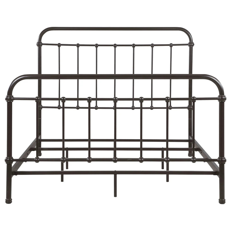 Livingston Metal Queen Open Frame Bed Dark Bronze by Unique Piece Furniture