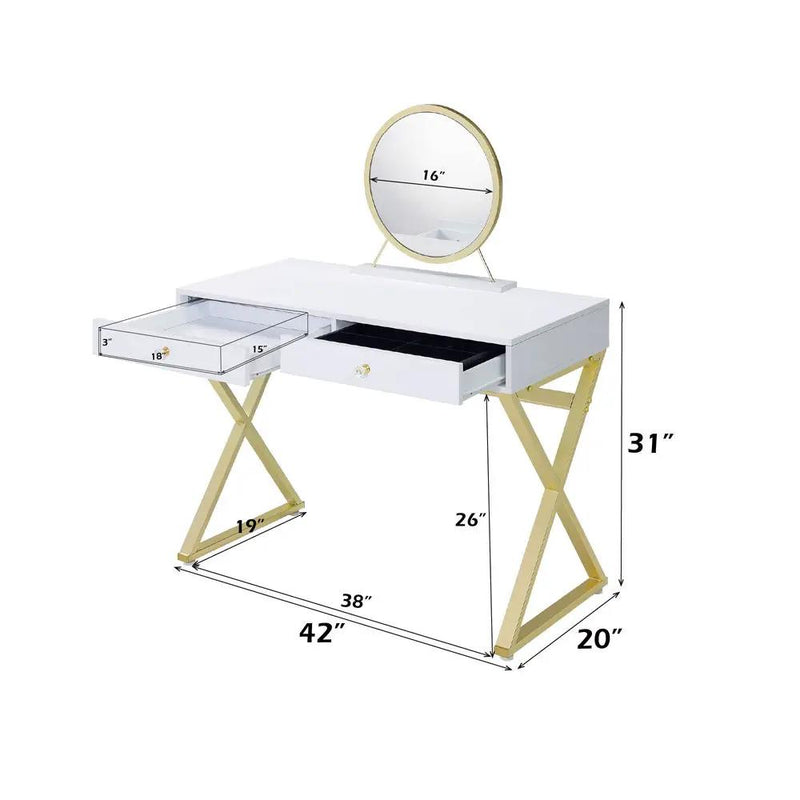 Coleen - Vanity Desk - 42" by Unique Piece Furniture