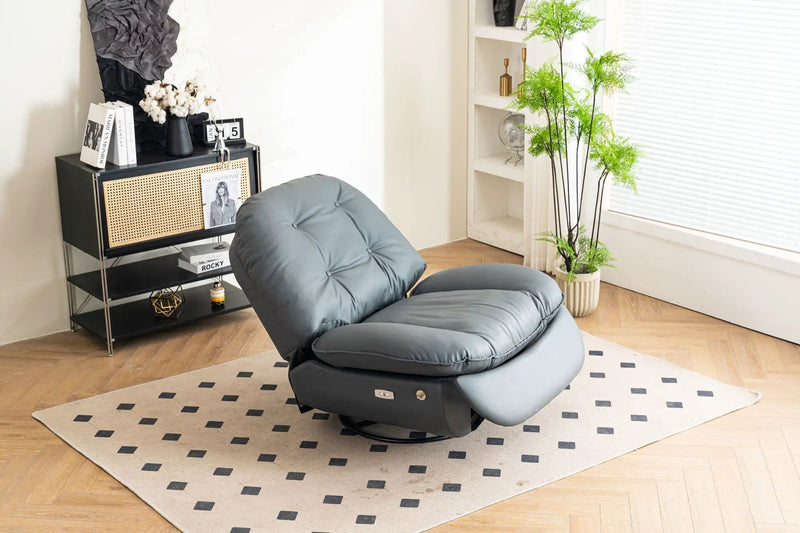 Power Recliner Swivel Glider USB Charger With tooth Music Player, Sleep, Working, Game And Leisure by HouseOfZazla