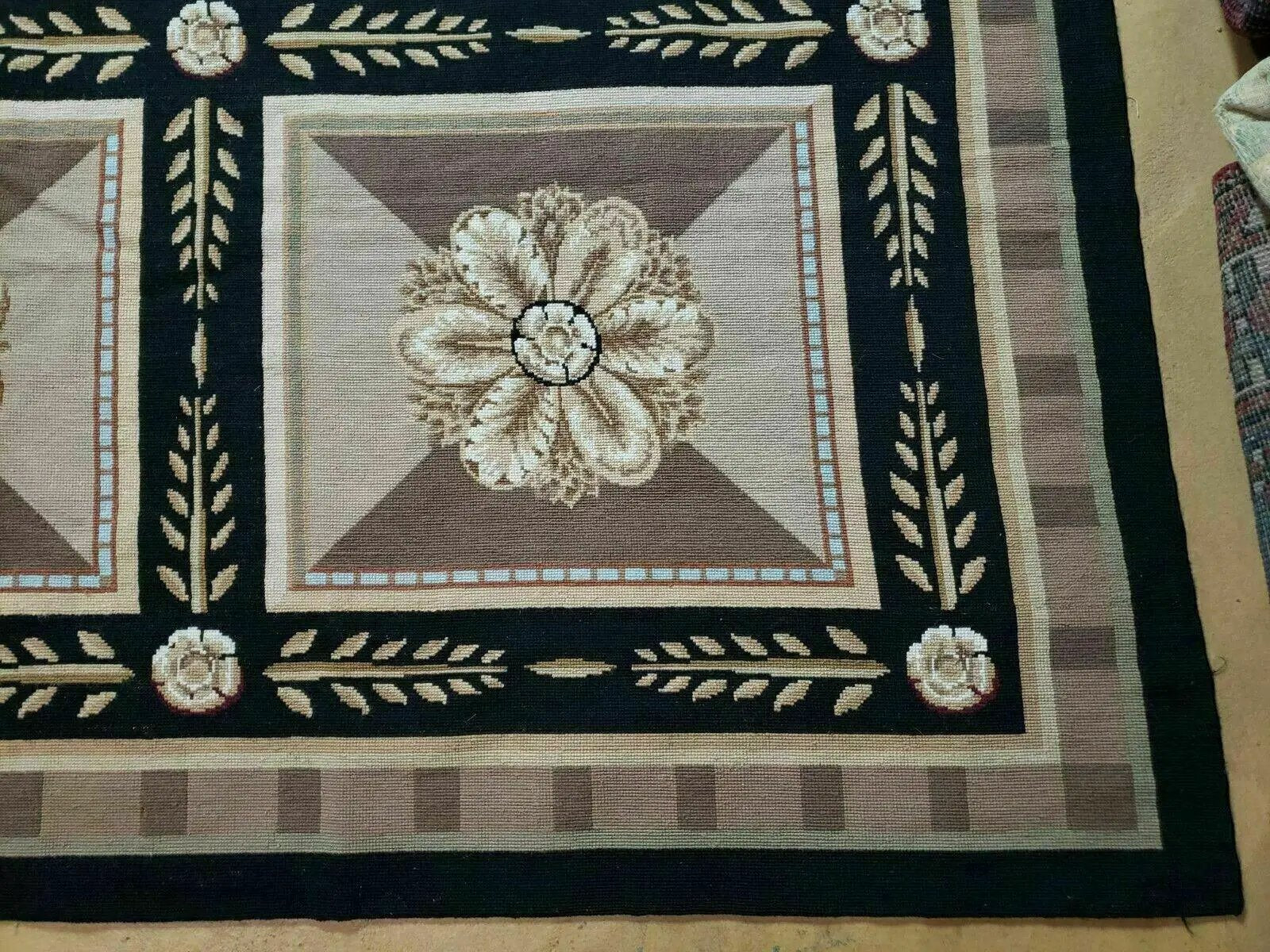 9' X 12' Handmade English Aubusson Savonnerie Design Needlepoint Wool Rug Nice by Jewel Rugs