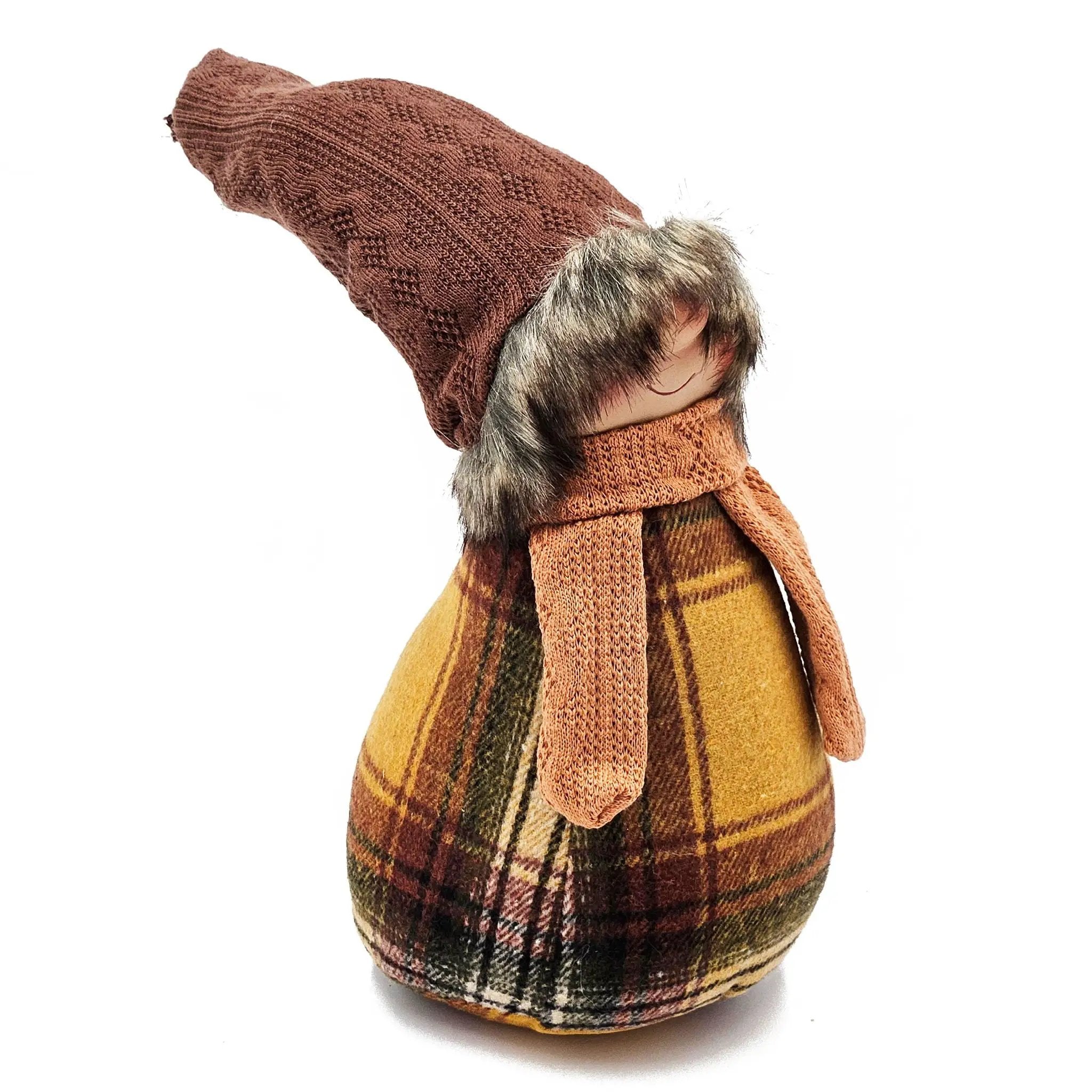 Gnomes Decorations For Fall Thanksgiving Table Decorations (Set of 2) - Brown / Yellow by HouseOfZazla