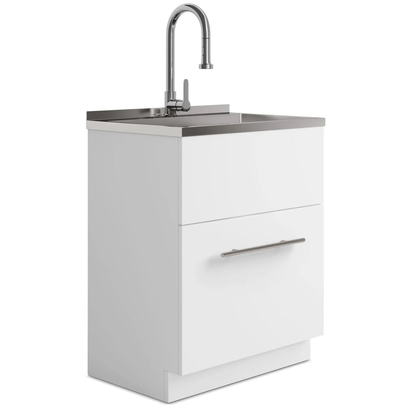 Metro - Laundry Cabinet & Faucet And Stainless Steel Sink by Unique Piece Furniture