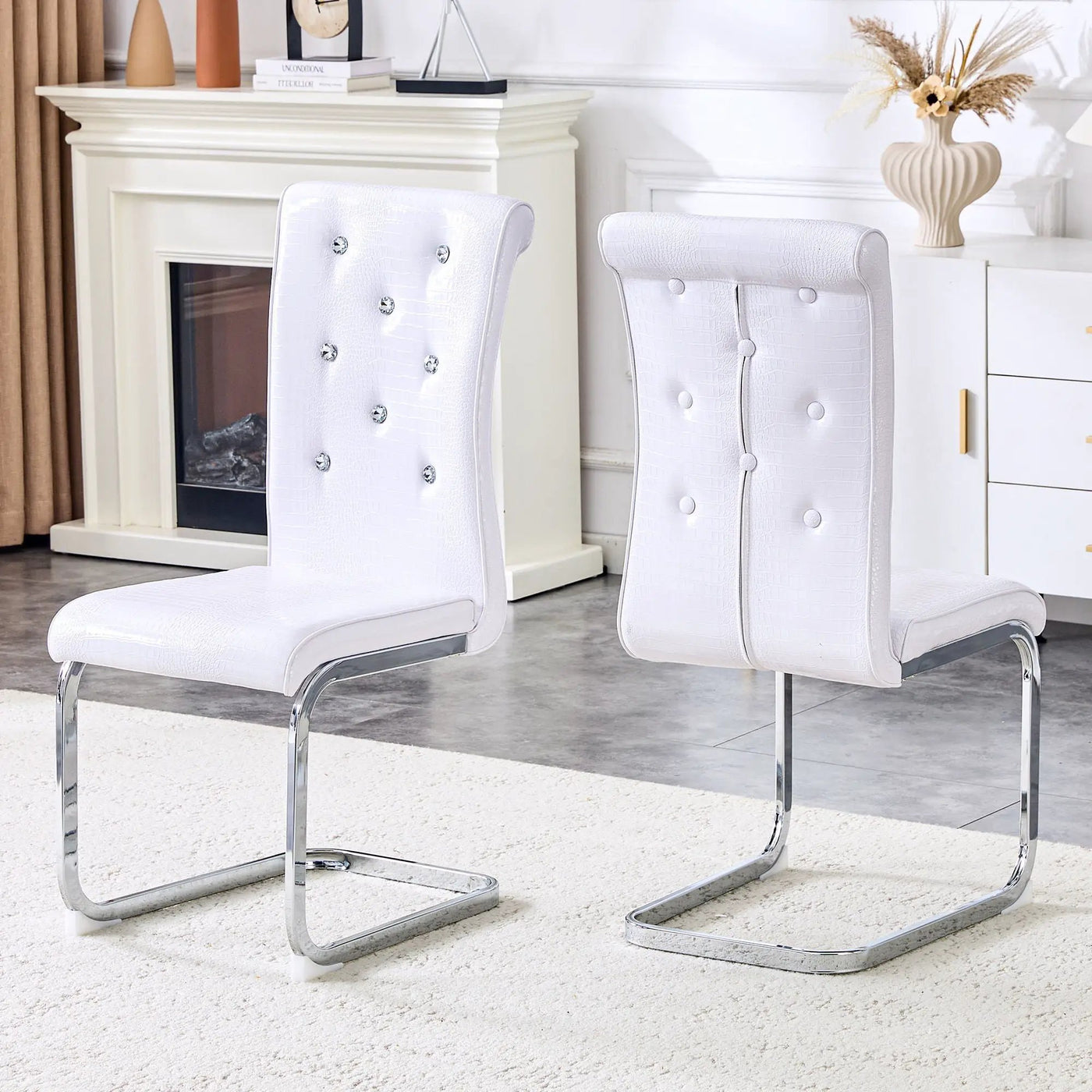 Elegant Design Upholstered Dining Chairs by HouseOfZazla