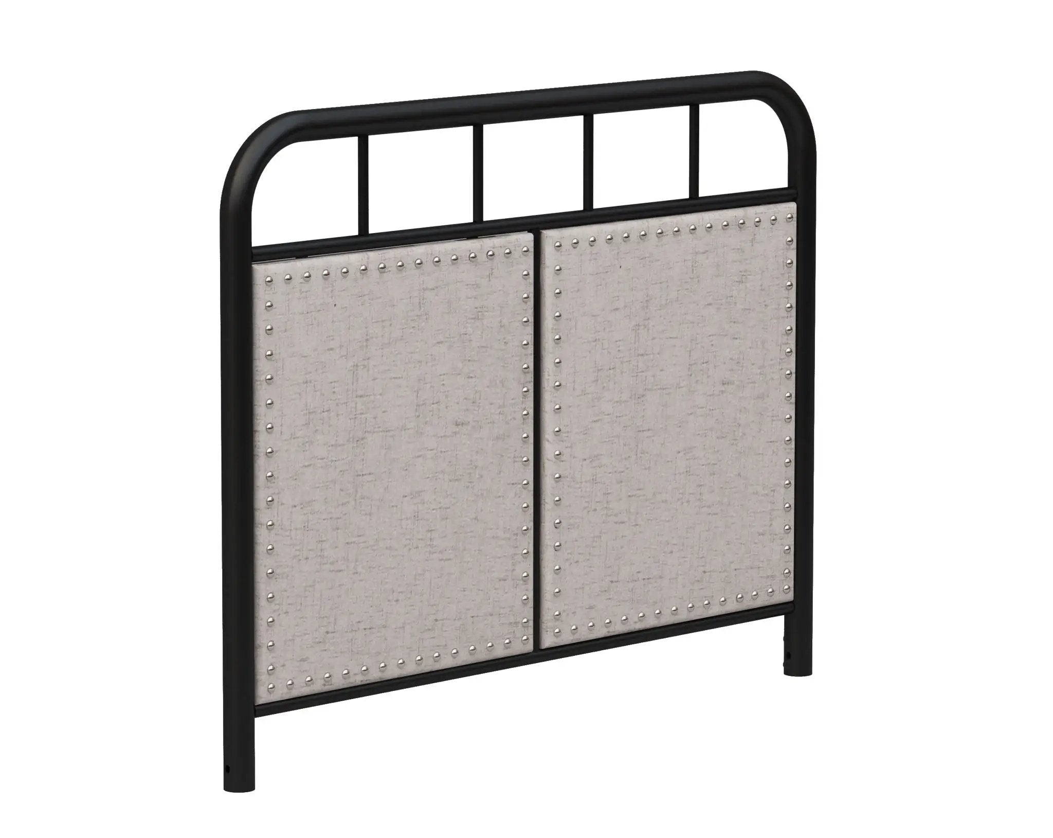 Twin Size Linen Upholstered Platform Metal Bed Frame With Fabric Headboard And Footboard - Brown by Unique Piece Furniture