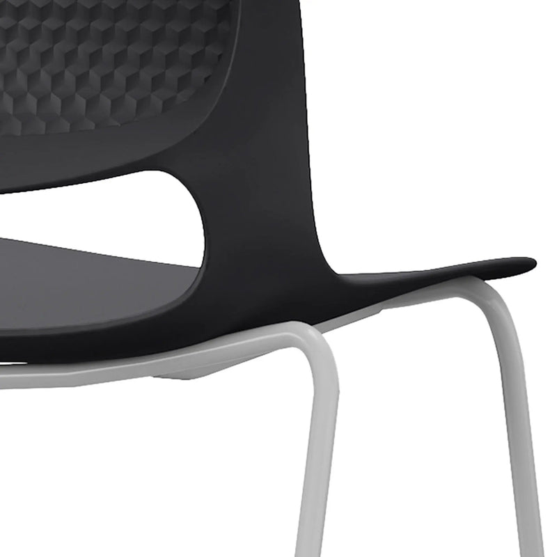 Stacking Chairs (Set of 4) - Black by HouseOfZazla