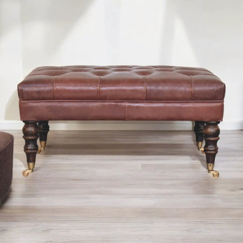 Buffalo - Ottoman With Castor Legs by Unique Piece Furniture