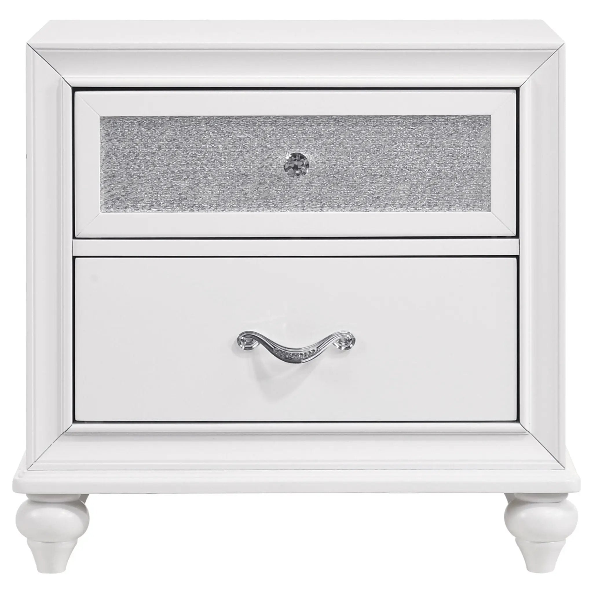 Barzini 4-piece California King Bedroom Set White by Unique Piece Furniture