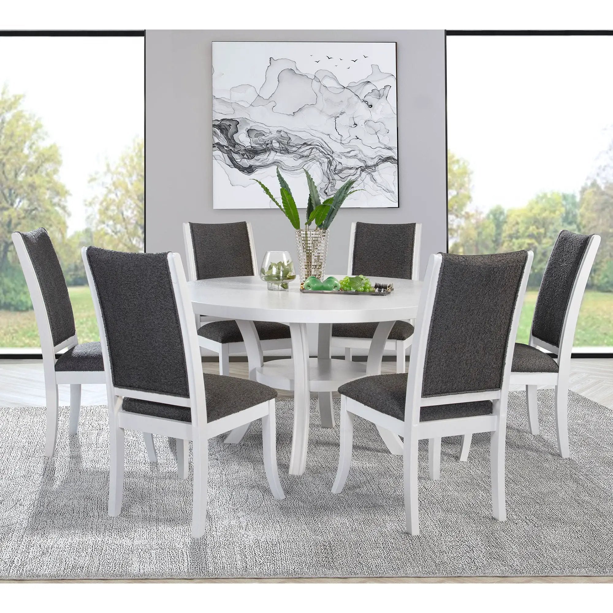 Tyler Pearl - Upholstered Dining Side Chair (Set of 2) - Taupe by HouseOfZazla