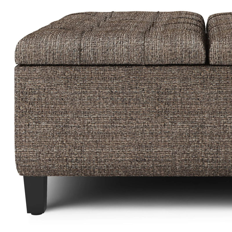 Harrison - Upholstered Coffee Table Storage Ottoman by HouseOfZazla